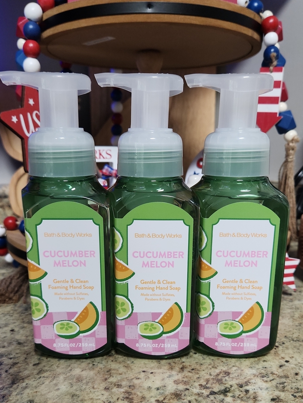 Bath and Body Works "Cucumber Melon" Hand Soap Bundle of 3
